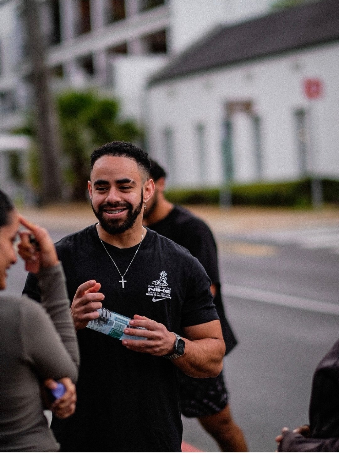 A smiling member of the run club